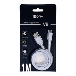 Cable USB Blanco 1M